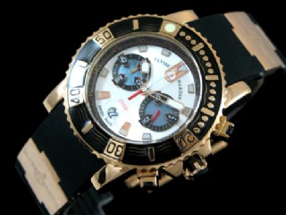 ulysse nardin maxi marine diver chronograph mens watch 8006-102-3a/91 