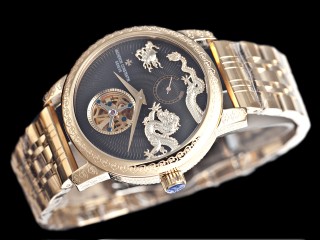 vacheron constantin ornate traditionnelle 14 day tourbillon dragon mens watch