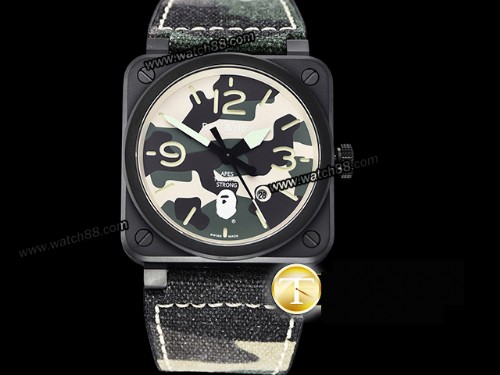 Bell & Ross Aviation BR03-92 XXV Bathing Ape Limited Edition Automatic Men Watch,BR-02020