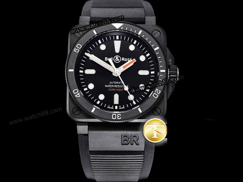 Bell Ross BR03-92 Diver 42mm Automatic Mens Watch,BR-06017