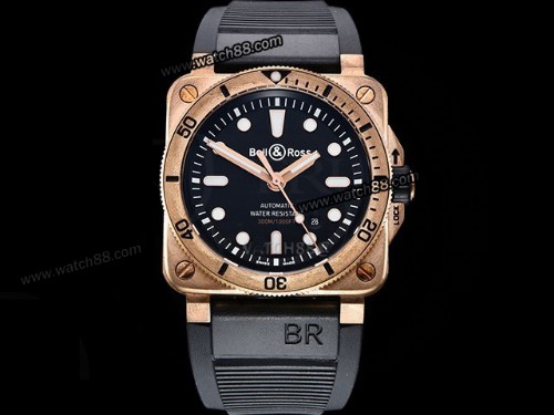 Bell Ross BR03-92 Diver 42mm Bronze Automatic Mens Watch,BR-06024