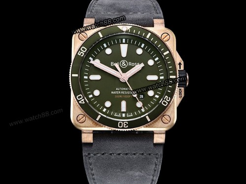 Bell Ross BR03-92 Diver 42mm Bronze Automatic Mens Watch,BR-06027