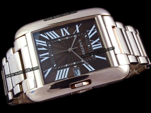 CARTIER TANK ANGLAISE LARGE MODEL MENS WATCHES,CAR-169D