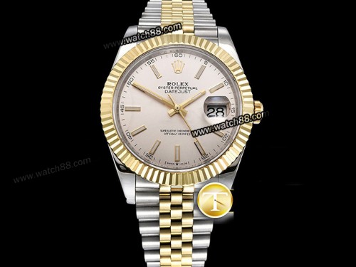 GMF Factory Rolex Datejust 41mm 18K Two Tone Wrapped Version 3235 Automatic Mens Watch ,RL-08178