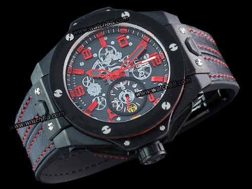 Hublot Big Bang Ferrari 401.CX.0123.VR All Black Limited Edition Man Watch,HB-7570
