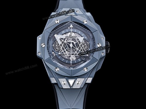 Hublot Big Bang Sang Bleu II 7750 Chronograph Mens Watch,HB-311