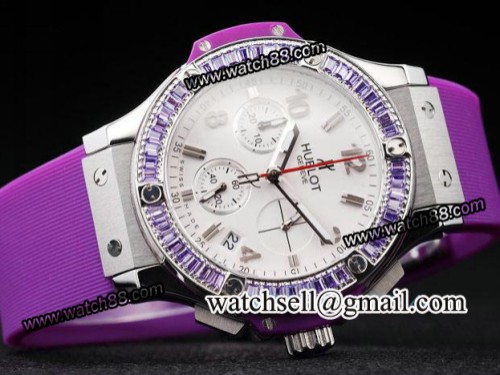 Hublot Big Bang Steel Tutti Frutti Purple Ladies Watch,HB-7457