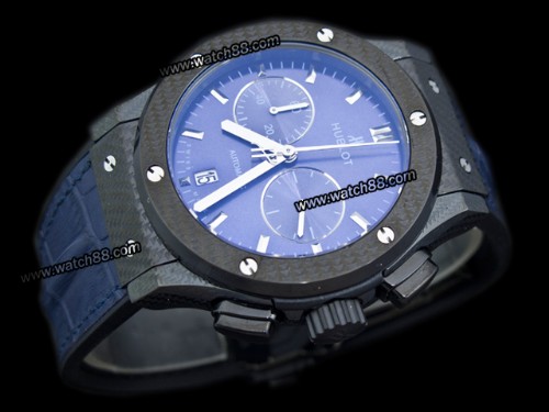Hublot Classic Quartz Chronograph Carbon Case Mens Watch,HB-7850