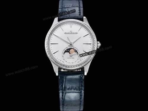 Jaeger Lecoultre Master Ultra Thin Moonphase 34mm lady Watch,JAE-01051