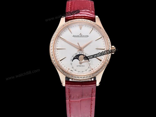 Jaeger Lecoultre Master Ultra Thin Moonphase 34mm lady Watch,JAE-01053