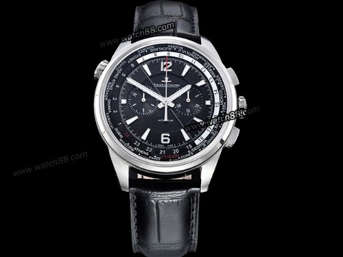 Jaeger LeCoultre Polaris Chronograph Worldtime Automatic Mens Watch,JAE-10008