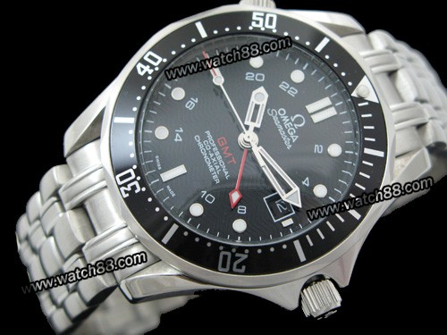 JAMES BOND OMEGA SEAMASTER CO-AXIAL MENS GMT WATCH ,OMG-3583
