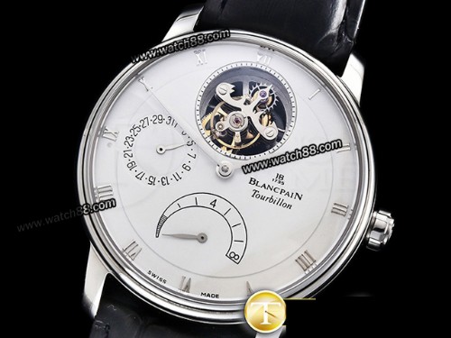 JB Factory Blancpain Villeret Tourbillon 8 Jours Edition with Real Power Reserve Mens Watch,BP-03017