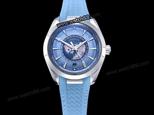 Omega Aqua Terra GMT Worldtimer 43mm Watch,OM-01542
