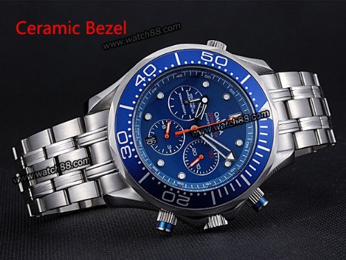 Omega Seamaster Diver 300M Co-Axial Chronograph 44MM 212.30.44.50.03.001 Man Watch,OM-182D