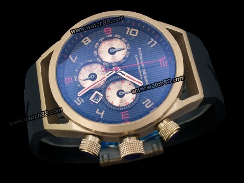 Porsche Design Quartz Chronograph Rose Gold Mens Watch,PS-0099