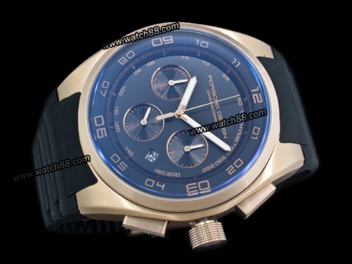 Porsche Design Quartz Chronograph Rose Gold Mens Watch,PS-0117