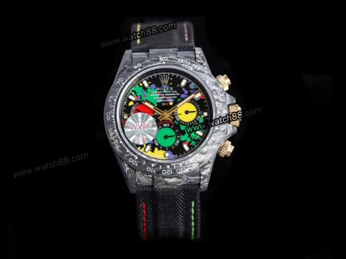 Rolex Daytona DIW Carbon Motley Edition Automatic Chronograph Mens Watch,RL-06106