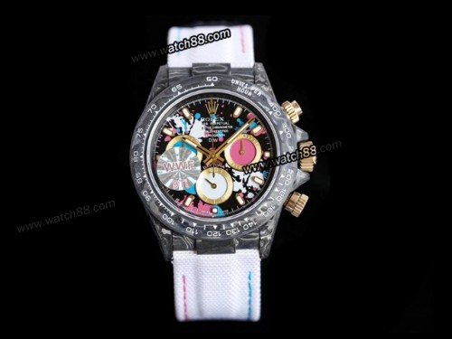 Rolex Daytona DIW Carbon Motley Edition Automatic Chronograph Mens Watch,RL-06107