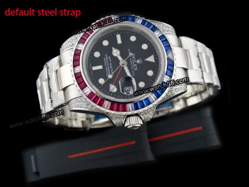 Rolex GMT Master II Diamond Bezel Automatic Mens Watch,ROL-963