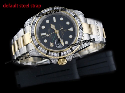 Rolex GMT Master II Diamond Bezel Automatic Mens Watch,ROL-965