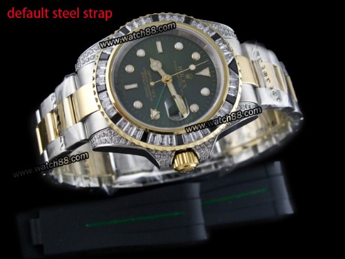 Rolex GMT Master II Diamond Bezel Automatic Mens Watch,ROL-966