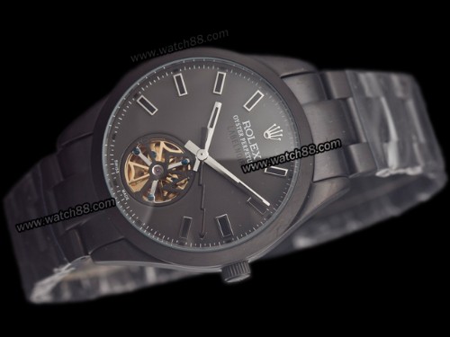 Rolex Milgauss Label Noir Tourbillon PVD Automatic Mens Watch,RL-1033