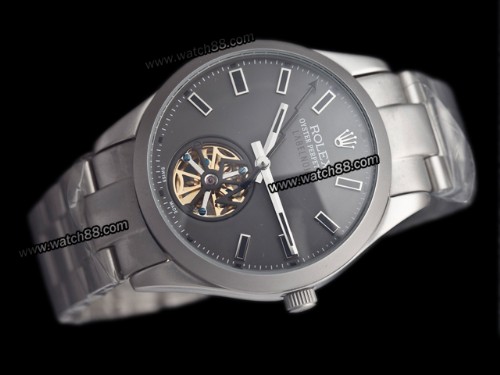 Rolex Milgauss Label Noir Tourbillon Sandblast Automatic Mens Watch,RL-1032
