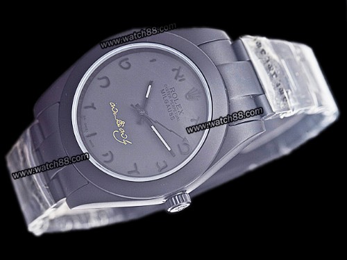 Rolex Oyster Perpetual Milgauss PVD Sandblast Automatic Men Watches,RL-1074