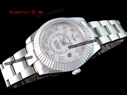 ROLEX OYSTER PERPETUAL SKY DWELLER 326939-72419 AUTOMATIC 42MM MENS WATCHES,ROL-518