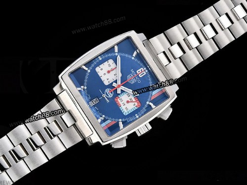 TAG Heuer Monaco Gulf Quartz Chronograph Mens Watch,TAG-384A