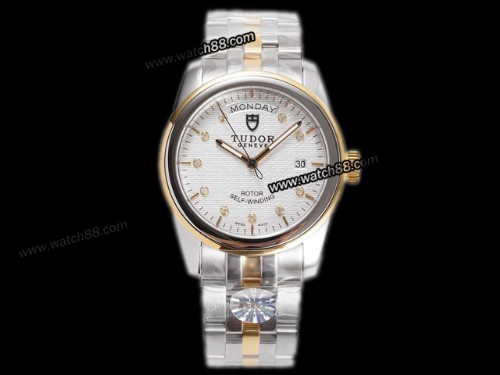 Tudor Glamour Date Day M56003 Automatic Mens Watches,TD-01020