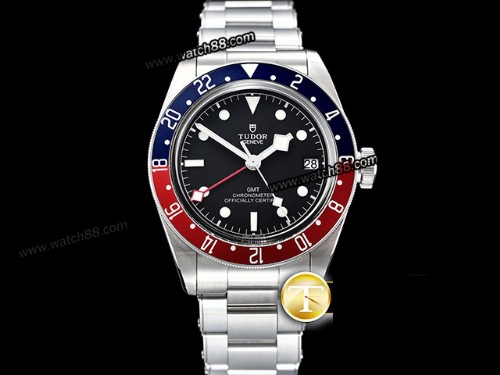 Tudor Heritage Black Bay GMT Basel Automatic Mens Watch,TD-02010