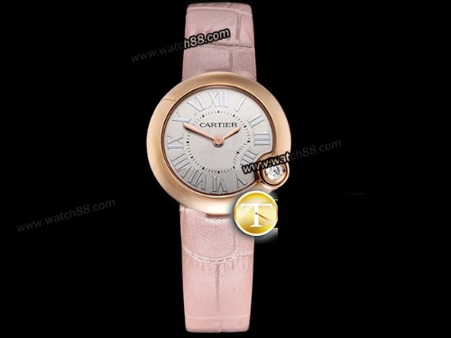 V6 Factory Cartier Ballon Blanc WGBL0005 Swiss Quartz Ladies Watch,CAR-06035