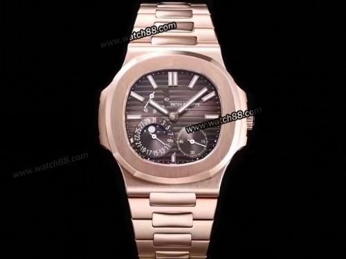 Replica 3k factory patek philippe nautilus moon phase date 5712