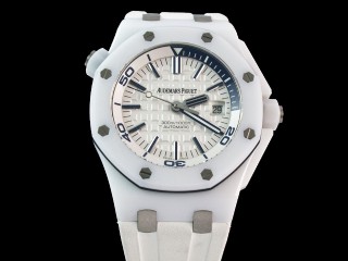 aaa audemars piguet royal oak offshore diver white ceramic 15707cb.oo.a010ca.01 man watch