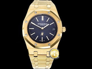 audemars piguet jumbo extra thin 15202 blue automatic man watch