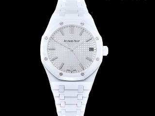 audemars piguet royal oak 15500 white ceramic automatic man watch