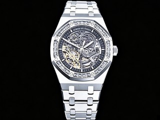 audemars piguet royal oak double balance wheel openworked 15412bc automatic man watch