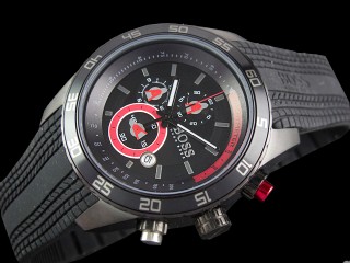 hugo boss 30th anniversary special edition watch-black silicone tire chronograph 1512662 mens watch