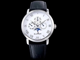 blancpain villeret perpetual calendar 6057-1542-55b mens watch