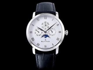 blancpain villeret perpetual calendar 6057-1542-55b mens watch