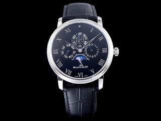 blancpain villeret perpetual calendar 6057-1542-55b mens watch