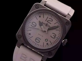 bell & ross aviation br03-92 phantom grey limited edition automatic men watch
