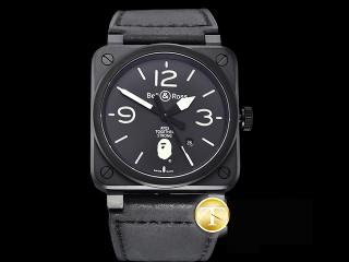 bell & ross aviation br03-92 xxv bathing ape limited edition automatic men watch