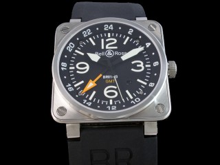 bell & ross aviation br 01-93 24h gmt automatic man watch