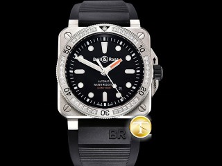 bell ross br03-92 diver 42mm automatic mens watch