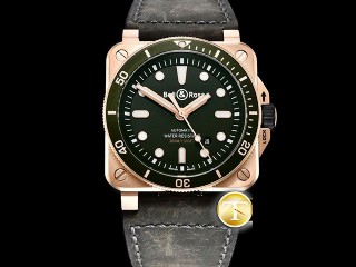 bell ross br03-92 diver 42mm automatic mens watch