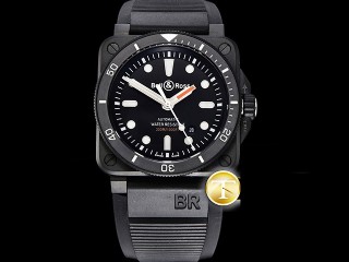 bell ross br03-92 diver 42mm automatic mens watch