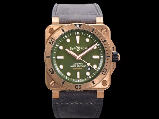 bell ross br03-92 diver 42mm bronze automatic mens watch